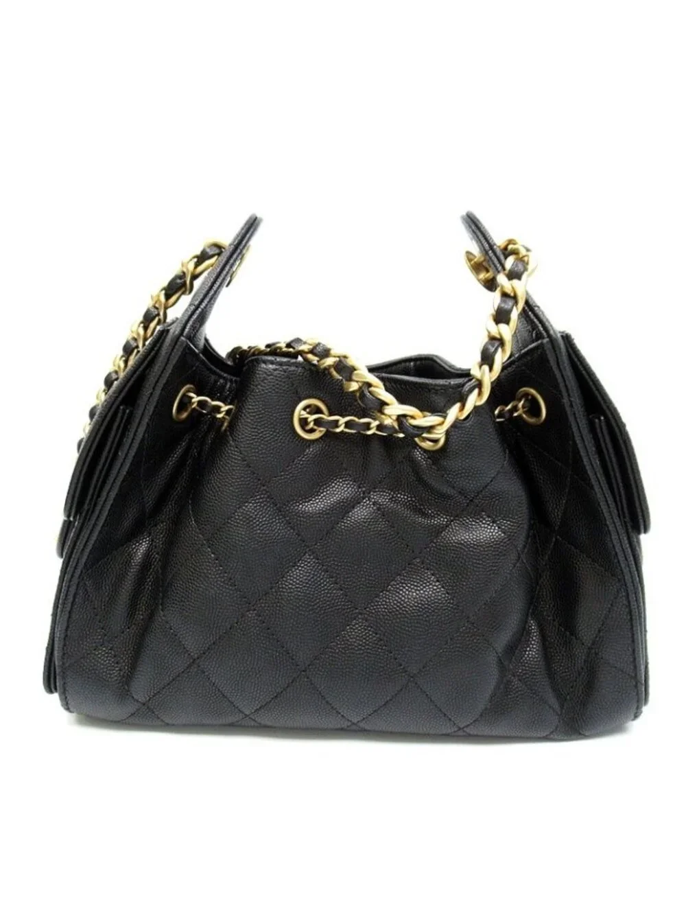 Chanel 25 Mini Handbag Caviar Leather Black